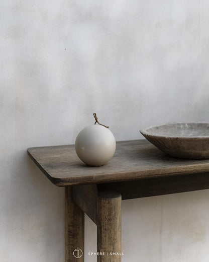 LAWA Sphere Candle - Beautiful Handmade Pillar Scented Soy Wax Elegant Aesthetic Candle