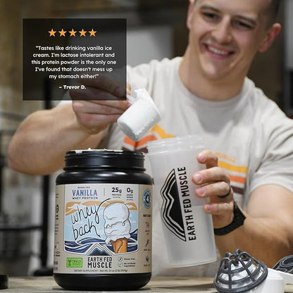 Earth Fed Muscle Whey Back Irish Grass Fed Whey Protein Isolate - NSF-Certified. No Artificial
