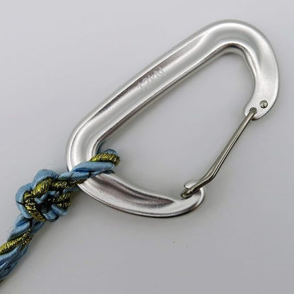 12kN 3.2"x2" Heavy-Duty Carabiner Clips - Durable, Lightweight Aluminum Alloy Carabiners for
