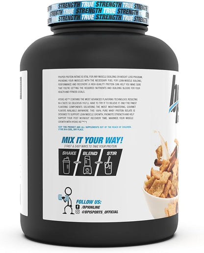 BPI Sports Hydro HD - 100% Hydrolyzed Whey Protein Powder - Muscle Growth, Recovery, 25g of