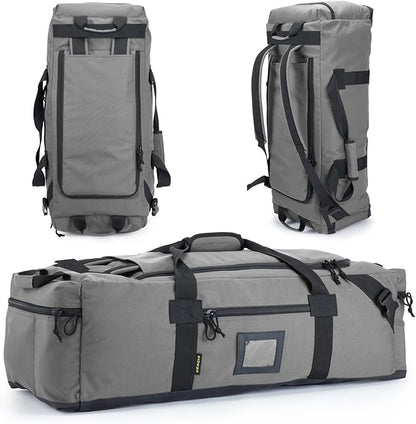 86l Large Duffel Bag For Travel, Gym & Sports - Water Repellent Polyester, Hidden Straps, Shoe