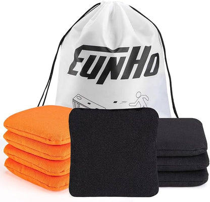 EunHo Cornhole Bags Set of 8 Regulation Size & Weight Corn Hole Bean Bags Official Professional All