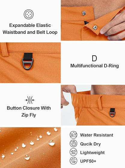 NORTHYARD Men's Cargo Hiking Shorts 9" Lightweight Outdoor Tactical Work Camping Sport Golf Casual