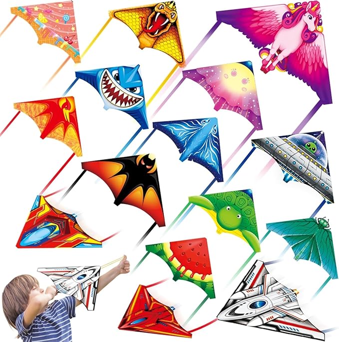 Mini Kites for Kids,Finger Launcher Kites Easy to Fly,Party Favors for Kids 4-8-12 Outdoor Toys
