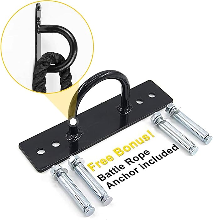 POWER GUIDANCE Battle Rope, 1.5/2 Inch Diameter Poly Dacron 30, 40, 50Ft Length Exercise Equipment