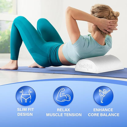 Yes4All Medium Firm Half Foam Rollers for Post-Workout Relaxation, 12/18/24/36 inch PE Foam Roll