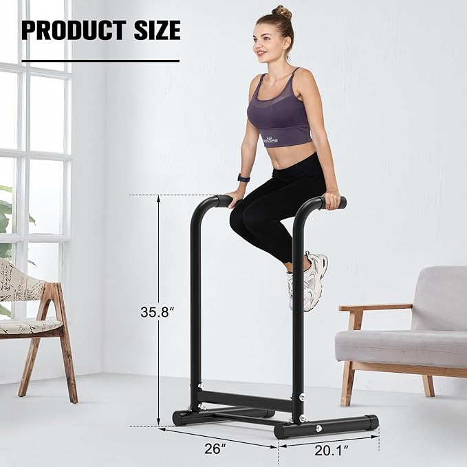 RELIFE REBUILD YOUR LIFE Dip Station Functional Heavy Duty Dip Stands Fitness Workout Dip bar