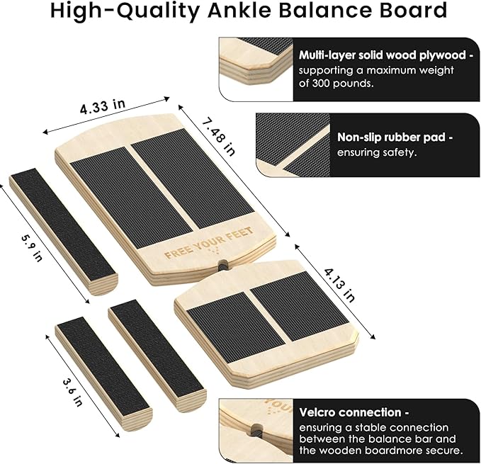 Ankle Balance Board Foot Strengthener Trainer Ideal for Sprained Ankle Recovery Stability Exercises