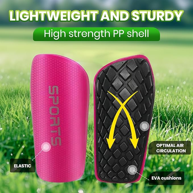 Shin Guards Soccer Kids 2025 Version High-Density Foam Soccer Shin Guard with Sleeves Shin
