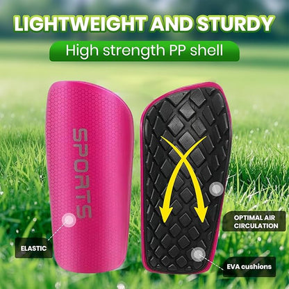 Shin Guards Soccer Kids 2025 Version High-Density Foam Soccer Shin Guard with Sleeves Shin