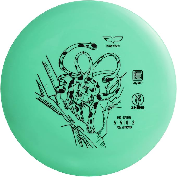 Yikun Stable Midrange Disc Golf Disc - 165-176g Glow-in-The-Dark & Standard Options | Reliable