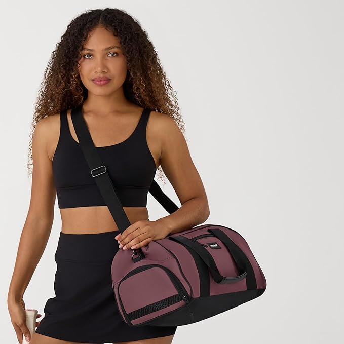 Vooray Burner Gym Duffel Bag, Gym Bag for Women and Men with Shoe Compartment, Weekender, Overnight