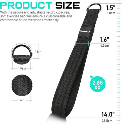 Tricep Rope Cable Attachment Handles for Gym, 13inch Exercise Handles, Tricep Pull Down Attachments