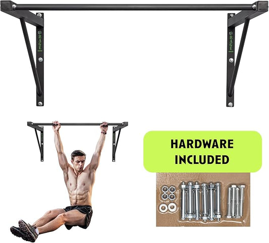 Heavy-Duty Wall Mounted Pull Up Bar - 500 lbs Weight Capacity | Maintain Upper Body Strength & Core
