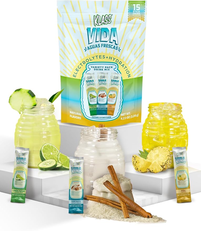 Variety Pack Electrolyte Drink Mix – Pineapple, Horchata & Cucumber Limeade Flavors | Sugar-Free