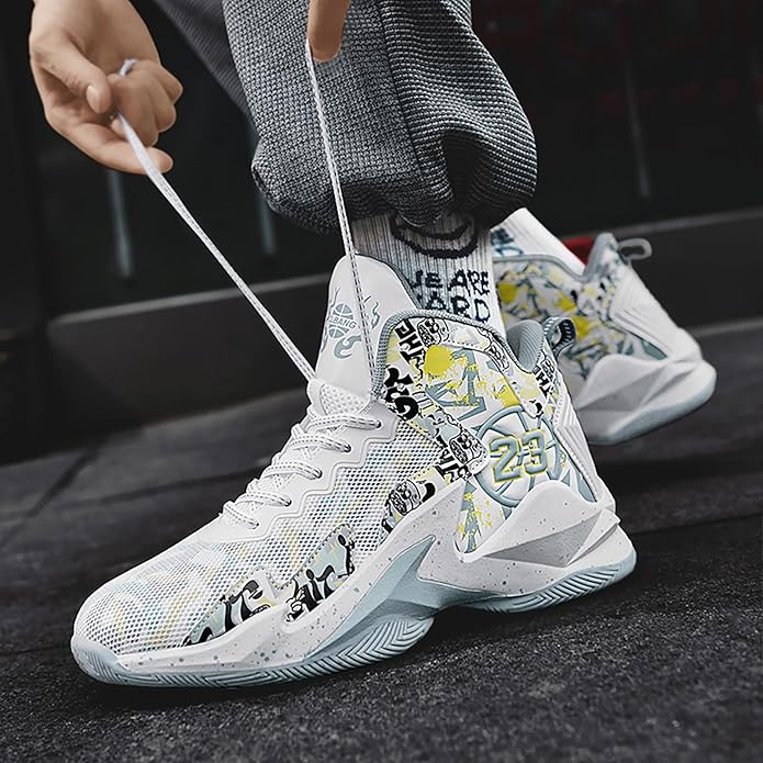 Boys Basketball Shoes Breathable Indoor Athletic Shoes Youth Outdoor Fashion Sneakers Comfortable