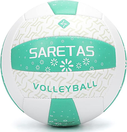 Beach/Water/Sand Volleyballs, Outdoor/Indoor Official Size, Soft Touch Volleyball for Beginners