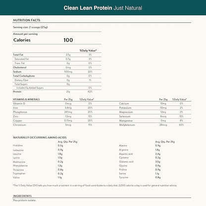 Nuzest - Pea Protein Powder - Clean Lean Protein, Premium Vegan Plant Based Protein Powder, Dairy