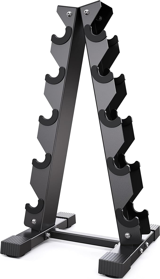 Dumbbell Rack Stand Only, Weight Rack for Dumbbells Compact A-Frame Home Gym Space Saver (480/800