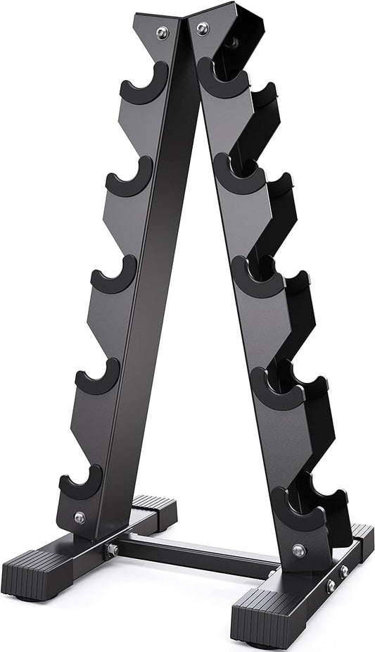 Dumbbell Rack Stand Only, Weight Rack for Dumbbells Compact A-Frame Home Gym Space Saver (480/800