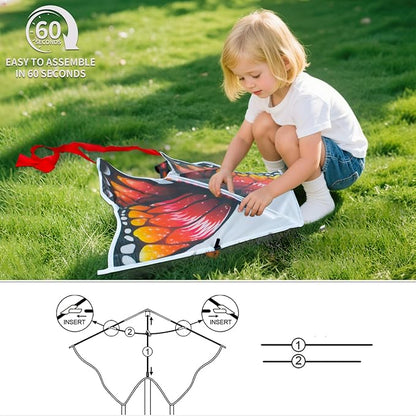 YongnKids Kite for Kids Age 4-8 8-12, Large Kites for Boys Adults Easy to Fly & Assemble, with