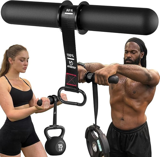 FitBeast Forearm Strengthener & Forearm Exerciser, Wrist Roller with Thicker Handle, Forearm