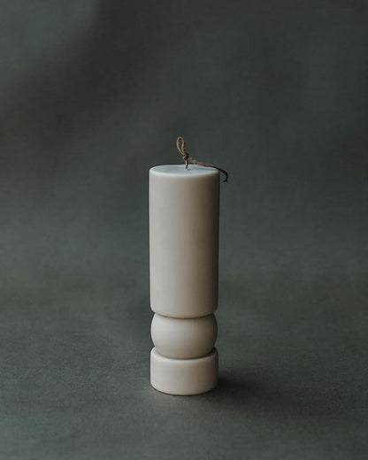 LAWA Zen Candle - Beautiful Handmade Pillar Scented Soy Wax Elegant Aesthetic Candle Housewarming