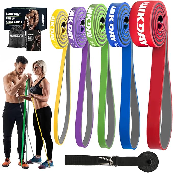 Resistance Bands, Pull Up Bands, Workout Bands for Exercise, Thick Heavy Resistance Band Set with