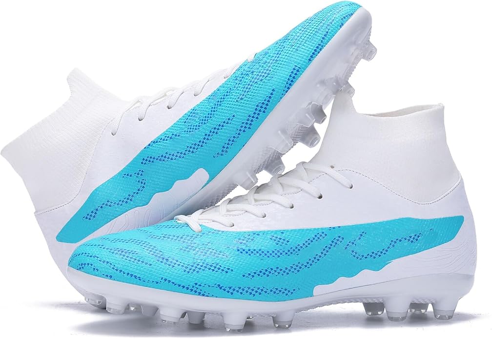 Soccer Cleats for Mens Womens Football Shoes Turf Soccer Shoes Indoor/Outdoor High-top Football