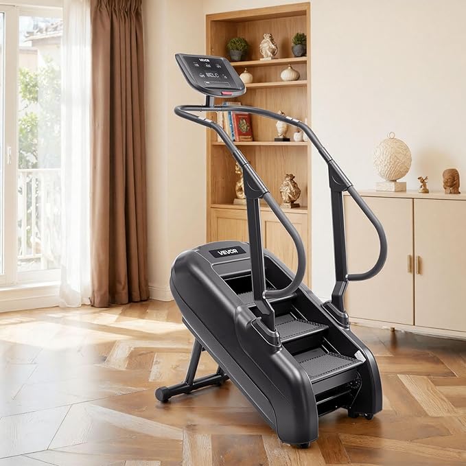 VEVOR Stair Stepper Machine, LED Screen Continuous Climbing Machines, Max Load 330 Lbs Stepping