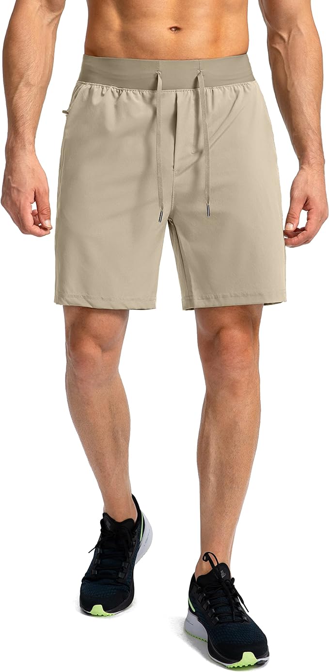 Men's Running Shorts with Zipper Pockets 9 Inch/ 7 Inch / 5 Inch Lightweight Quick Dry Gym Workout