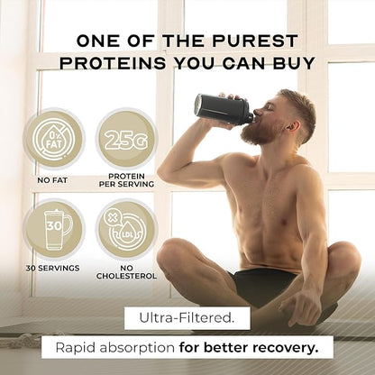 Muscle Feast Grass-Fed Whey Protein Isolate, All Natural Hormone Free Pasture Raised, Whey Isolate