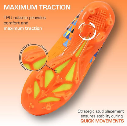 Soccer Cleats for Kids & Youth | Lightweight Football Shoes for Firm Ground | Durable Girls & Boys