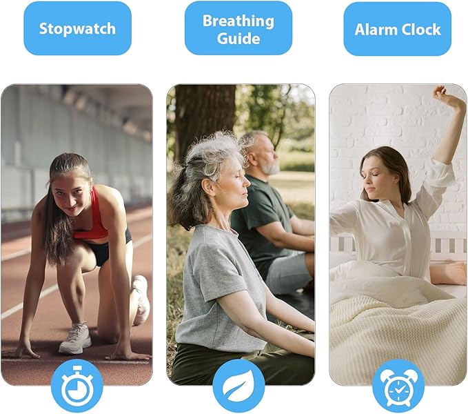 Fitness Tracker, Fitness Watch with Blood Oxygen, Blood Pressure & Heart Rate Monitor, Steps