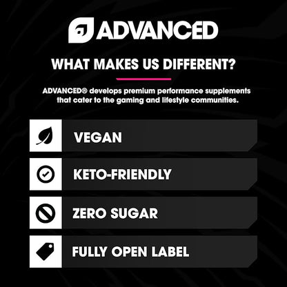 Advanced Energy - Energy Boosting Formula with Electrolytes for Hydration - L-Theanine to Combat