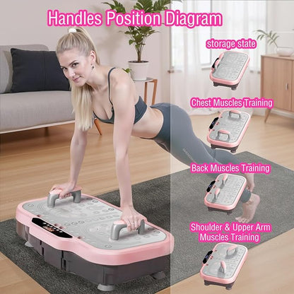 Vibration Plate Exercise Machine, Vibrating Fitness Platform Whole Body Shake Board Workout