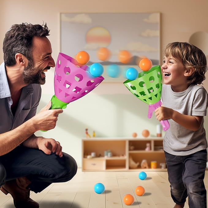 Bennol Outdoor Game Toys for Kids Boys with 20 Balls, Pop Pass Catch Ball Game Outside Toys Gifts