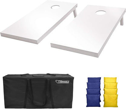 GoSports 4 ft x 2 ft Regulation Size Wooden Cornhole Boards Set - Includes Carrying Case and Over