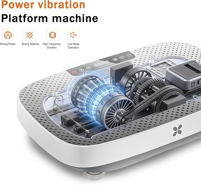 Vibration Plate Exercise Machine, Vibration Plate for Lymphatic Drainage & Body Toning, Whole Body