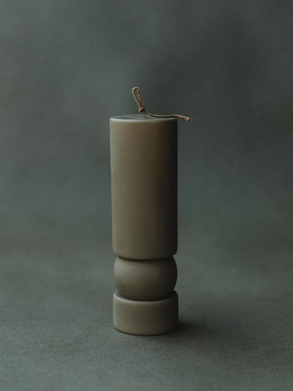 LAWA Zen Candle - Beautiful Handmade Pillar Scented Soy Wax Elegant Aesthetic Candle Housewarming