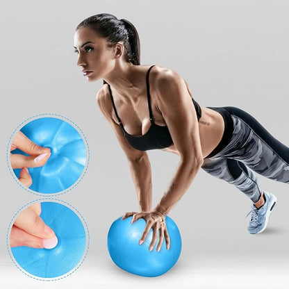 Aoriher 10 Pieces 9 Inch Exercise Pilates Ball Yoga Therapy Core Ball for Yoga Stability Barre