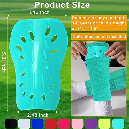 2 Pairs Shin Guards Soccer for Kids,Shin Pads Extra Lightweight Breathable Slide in Shin Guard for