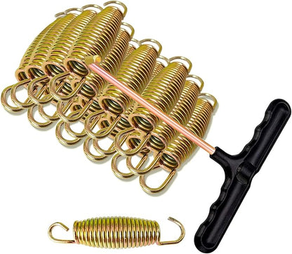 3.7'', 6.5'', 7'' Trampoline Springs,16pcs Heavy Duty Stainless Steel Replacement Trampoline