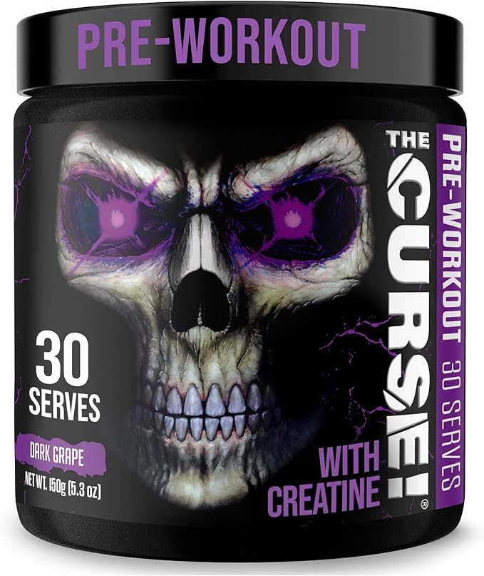 JNX SPORTS The Curse! Pre Workout Powder for Men & Women, Caffeine, Beta-Alanine, Creatine
