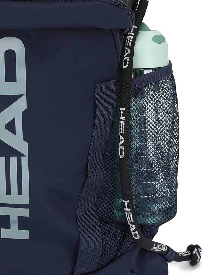 HEAD Waterproof Gym Sackpack for Sport with 2 Zipper Pockets, Large Drawstring Backpacks for Men