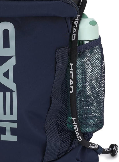 HEAD Waterproof Gym Sackpack for Sport with 2 Zipper Pockets, Large Drawstring Backpacks for Men