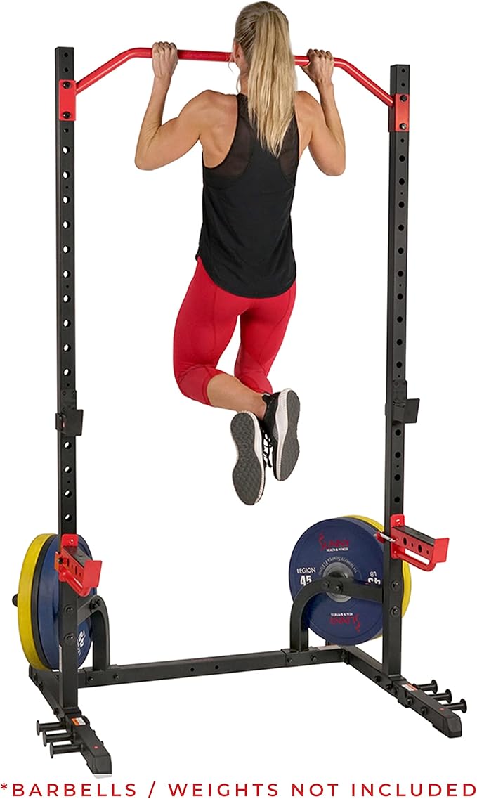 Sunny Health & Fitness Multifunctional Strength Training Home Gym ??Complete Workout Equipment with
