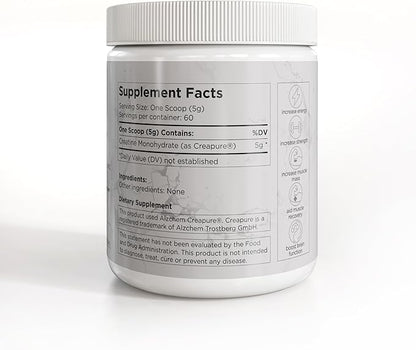 Centenarius Nutrition Creapure® Creatine Monohydrate Powder Supplement - Creatine for Women and Men