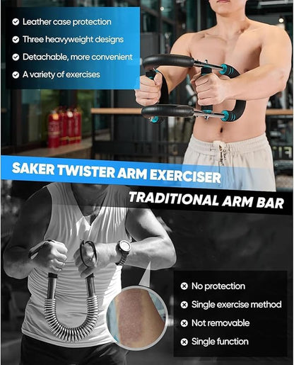 LYKAN Twister Arm Trainer, 40-100lb Adjustable Chest Workout Equipment, Arm Trainer, Twister Arm