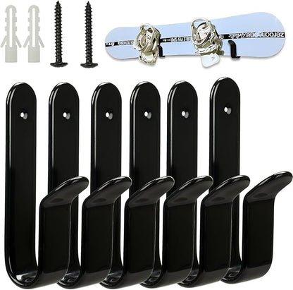 Snowboard Wall Mount Clips, Horizontal Skateboard Wall Mount，Snowboard Display Stand for Room